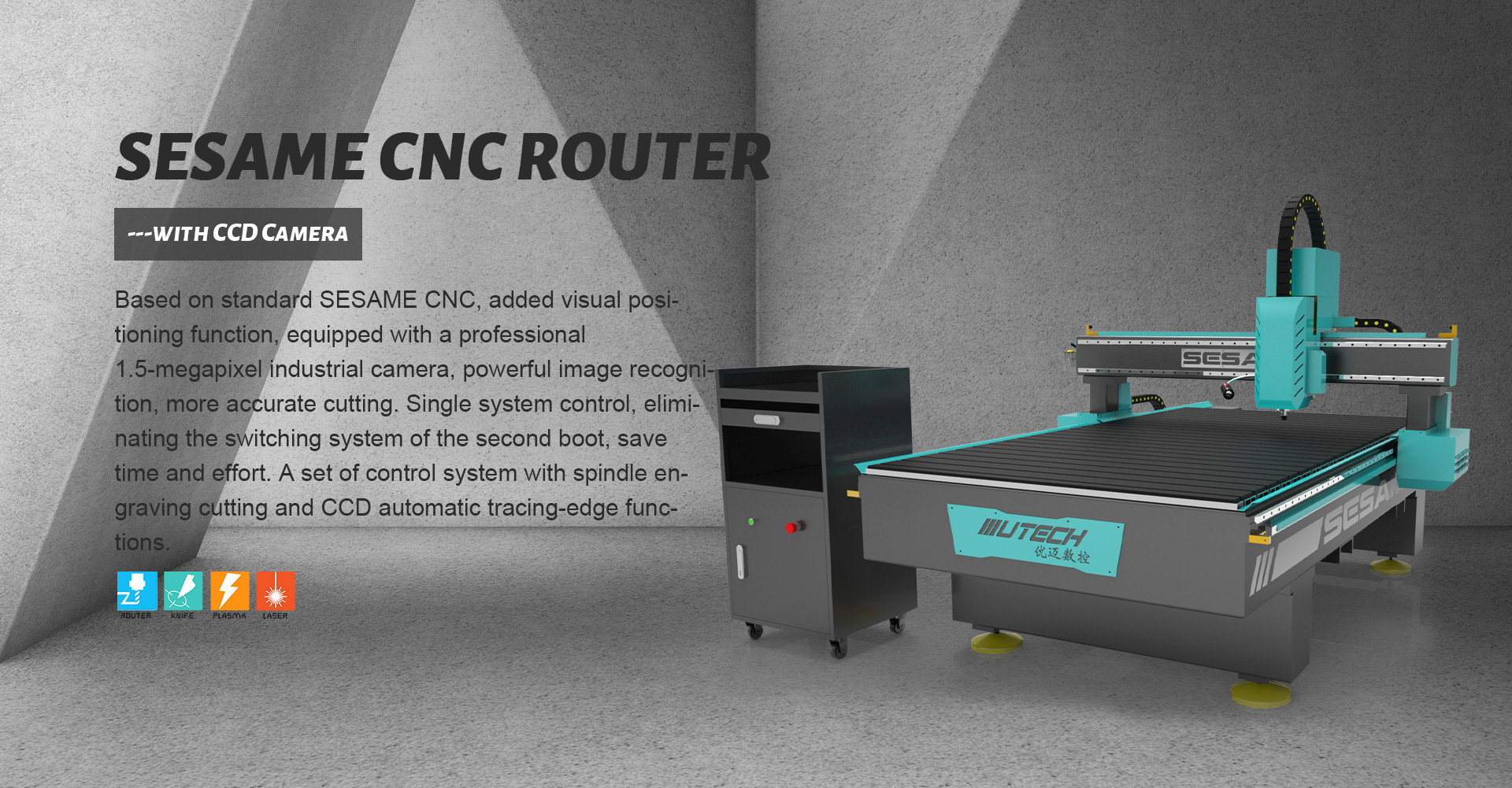 CNC Router With CCD Camera