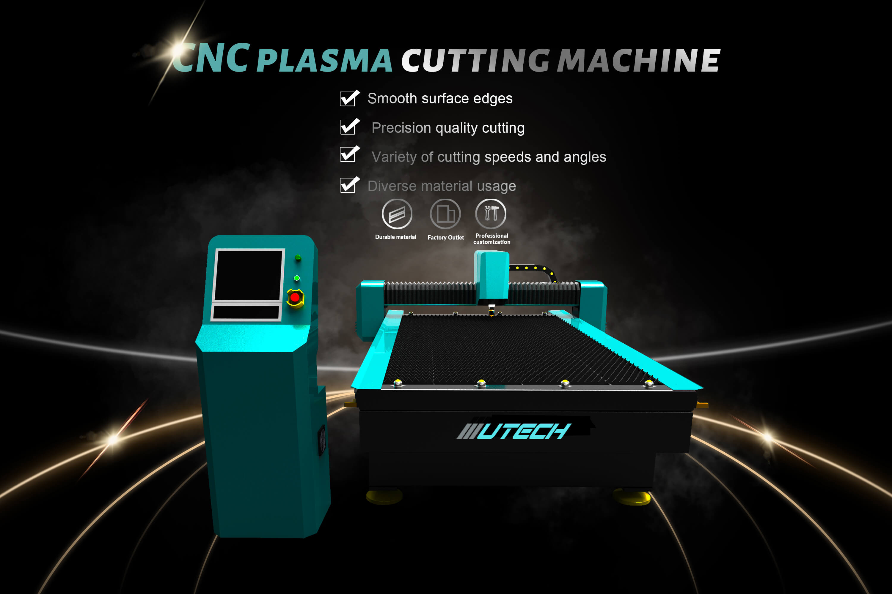 Cnc Plasma Cutting Machine Steel Cutting Metal Cnc Plasma Cutting Machine