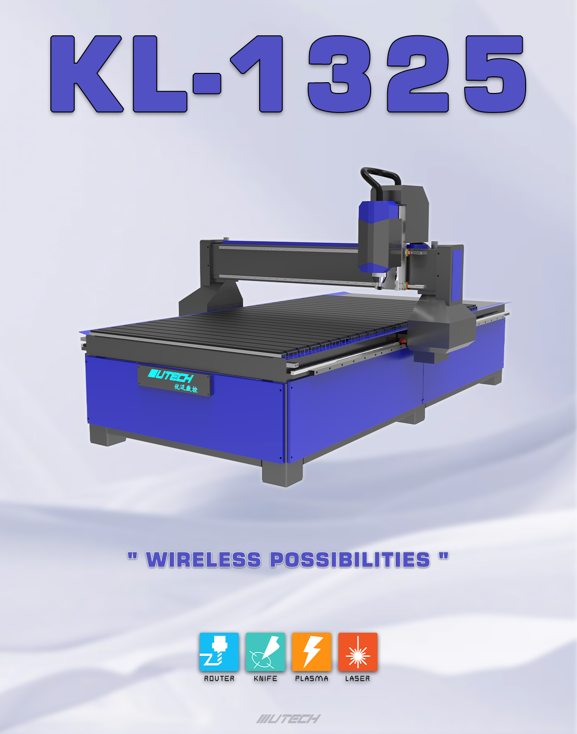 KL 1325 3 Axis Cnc Router Wood Carving Machine