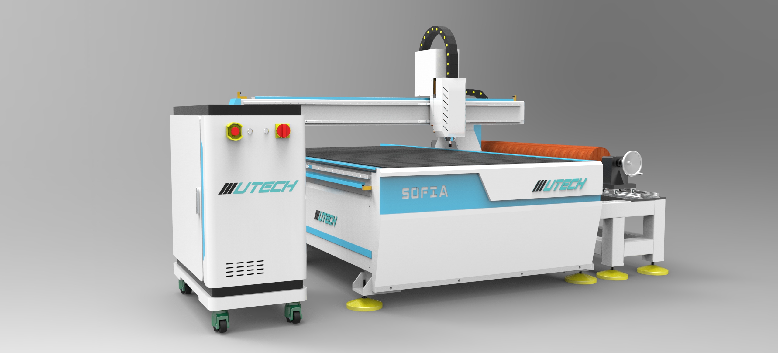 rotary axis cnc carving machine