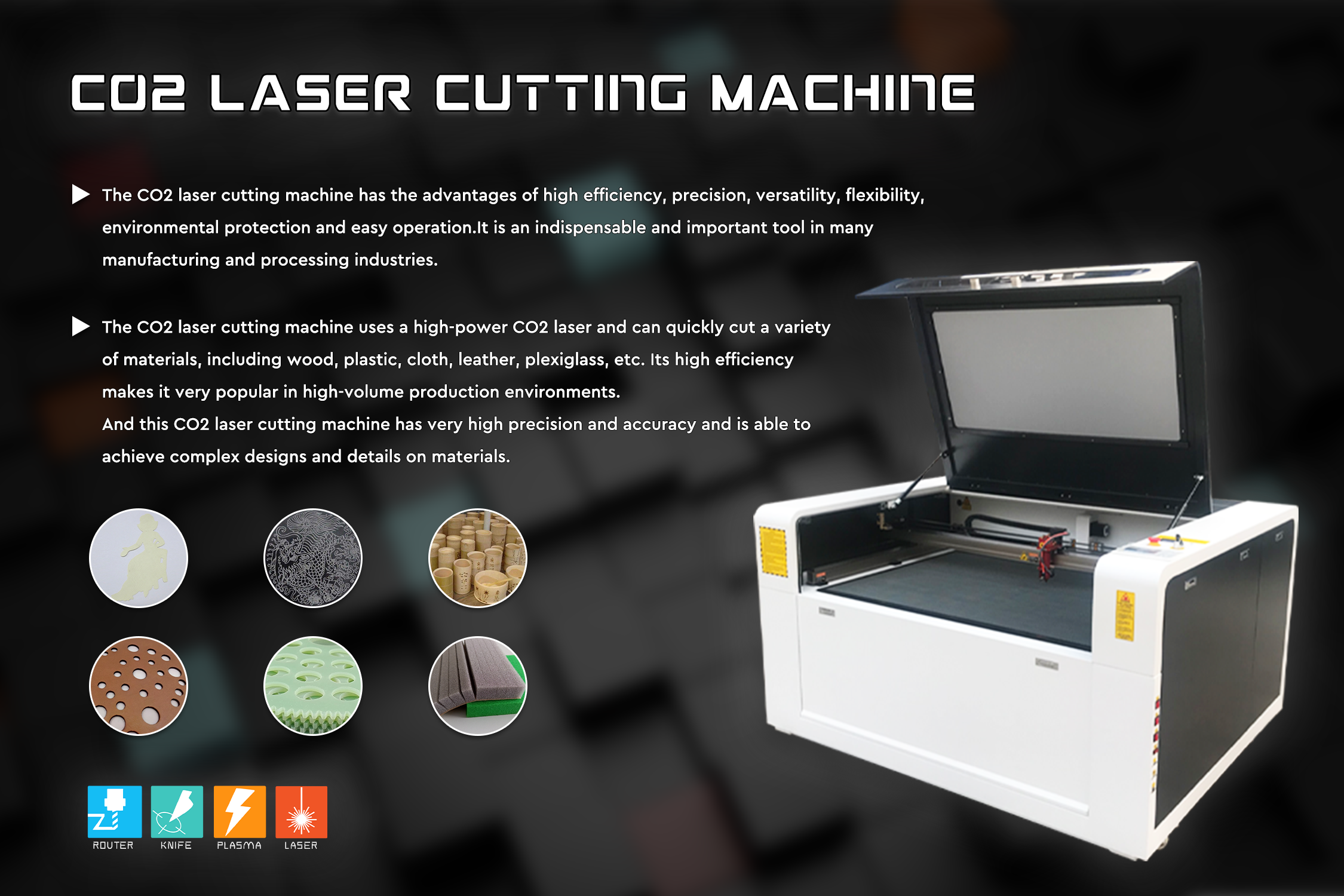 1390 co2 laser cutting machine