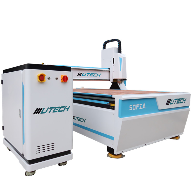 Acrylic PVC Cutting Vacuum Worktable CCD Camera Advertising Wood CNC Router Machine for Sale