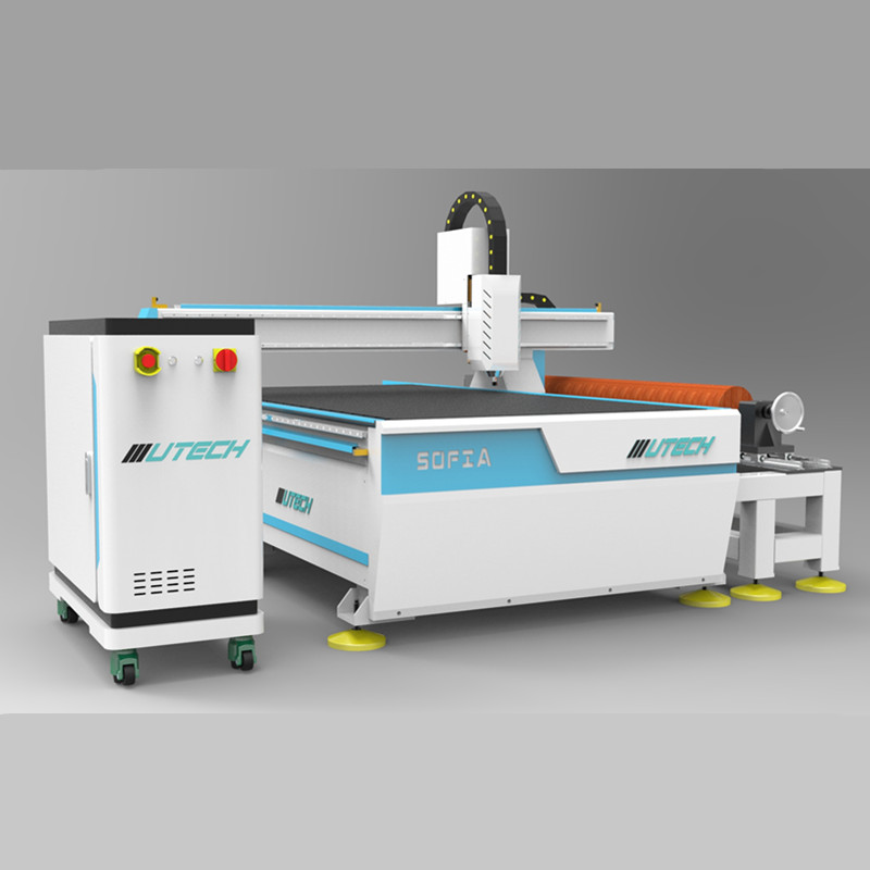 4 Axis Atc Cnc Router Machine with Rotary Device