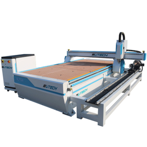 Rotary Device 3D Wood MDF CNC Machine with Dust Collector