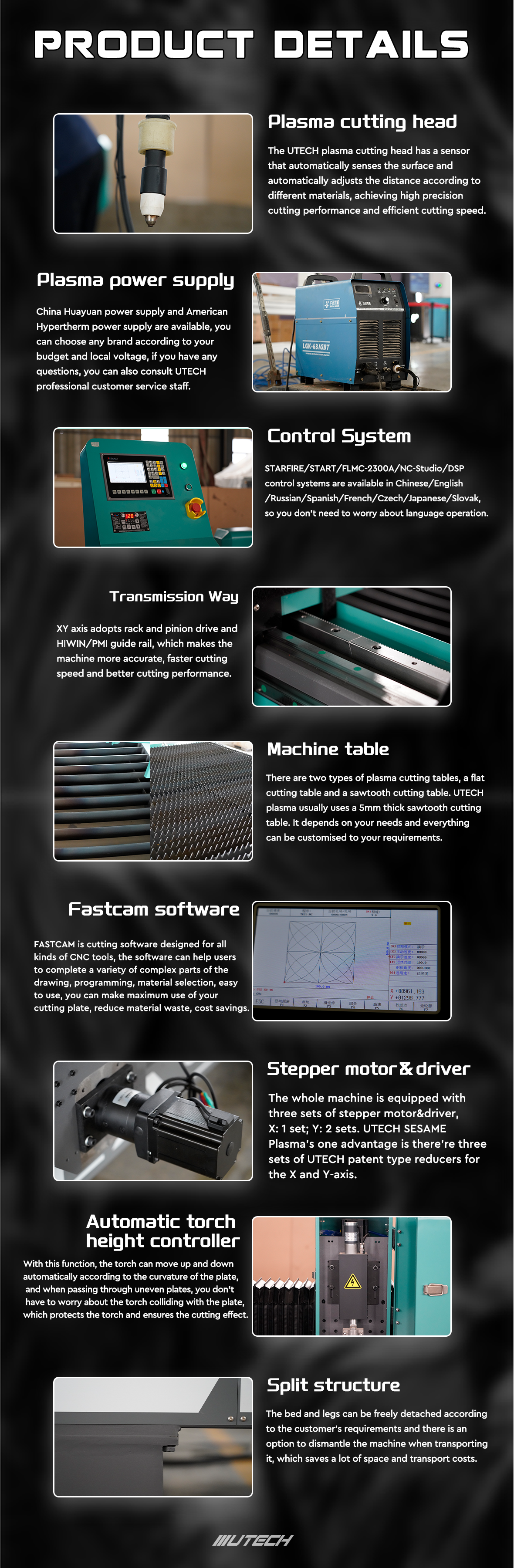 cnc plasma cutter details