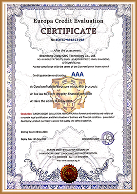 cnc machines certificate